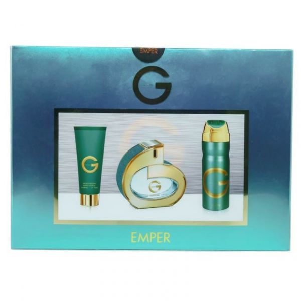 Set Emper G For Woman 85 ml + Deodorant 200 ml + Body Lotion 100 ml